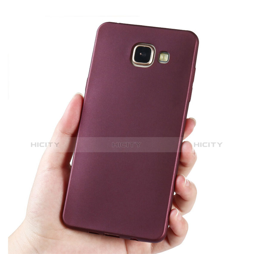 Custodia Silicone Ultra Sottile Morbida Cover S02 per Samsung Galaxy A5 (2016) SM-A510F Viola