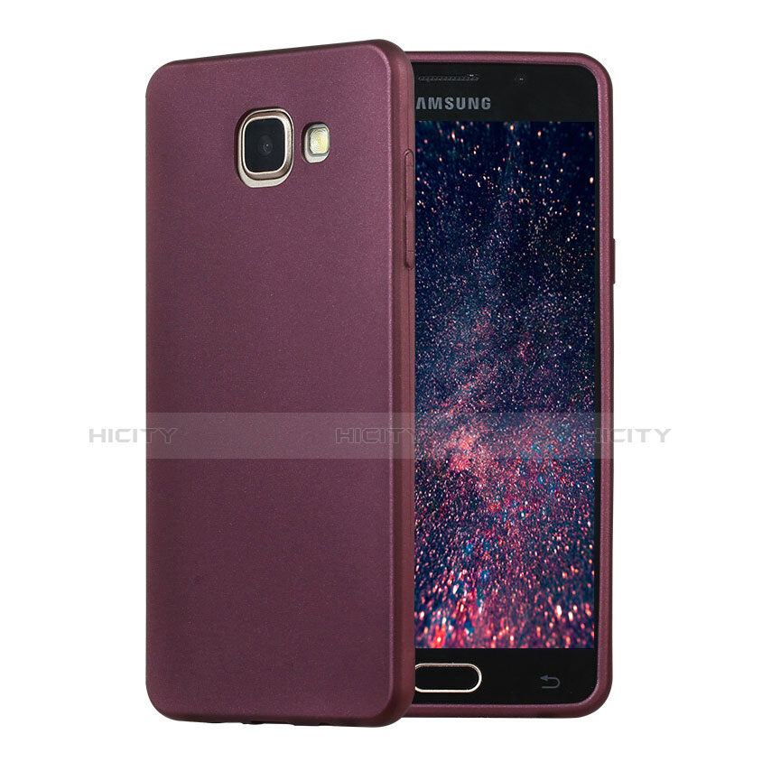 Custodia Silicone Ultra Sottile Morbida Cover S02 per Samsung Galaxy A5 (2016) SM-A510F Viola