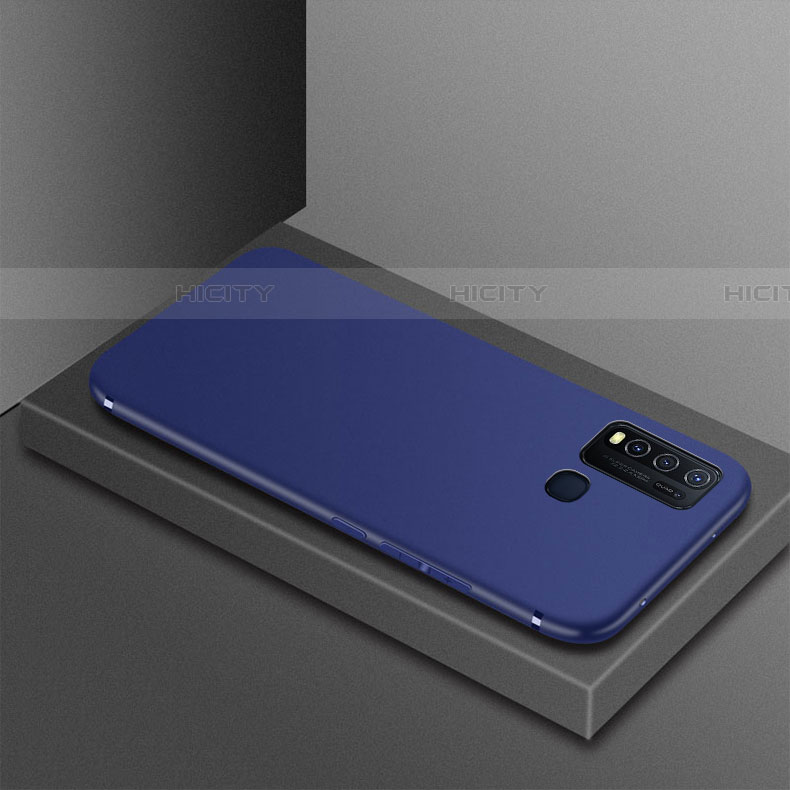 Custodia Silicone Ultra Sottile Morbida Cover S02 per Vivo Y50 Blu