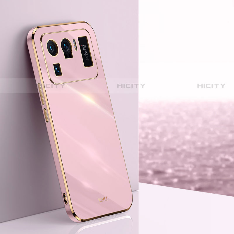 Custodia Silicone Ultra Sottile Morbida Cover S02 per Xiaomi Mi 11 Ultra 5G Rosa