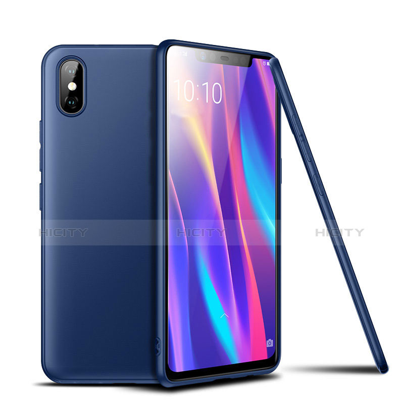 Custodia Silicone Ultra Sottile Morbida Cover S02 per Xiaomi Mi 8 Pro Global Version Blu