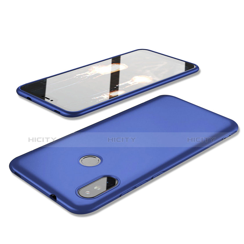 Custodia Silicone Ultra Sottile Morbida Cover S02 per Xiaomi Redmi 6 Pro Blu