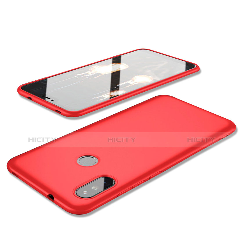 Custodia Silicone Ultra Sottile Morbida Cover S02 per Xiaomi Redmi 6 Pro Rosso