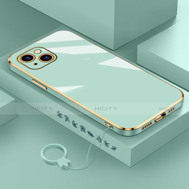 Custodia Silicone Ultra Sottile Morbida Cover S03 per Apple iPhone 14 Plus Verde