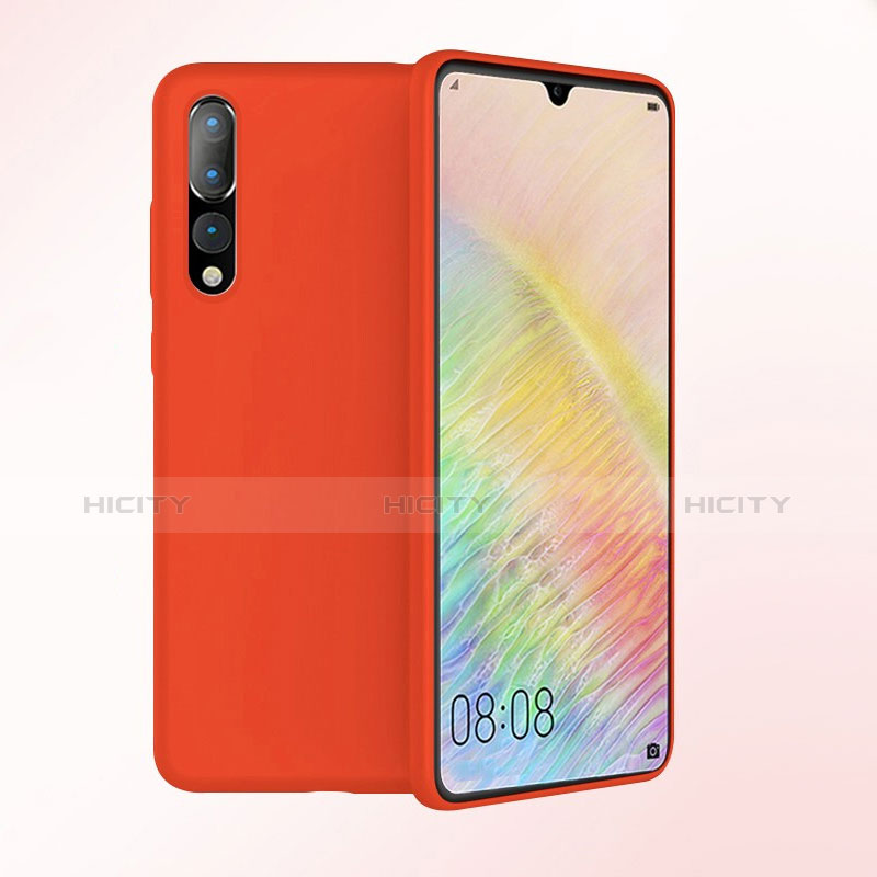 Custodia Silicone Ultra Sottile Morbida Cover S03 per Huawei P20 Pro Rosso