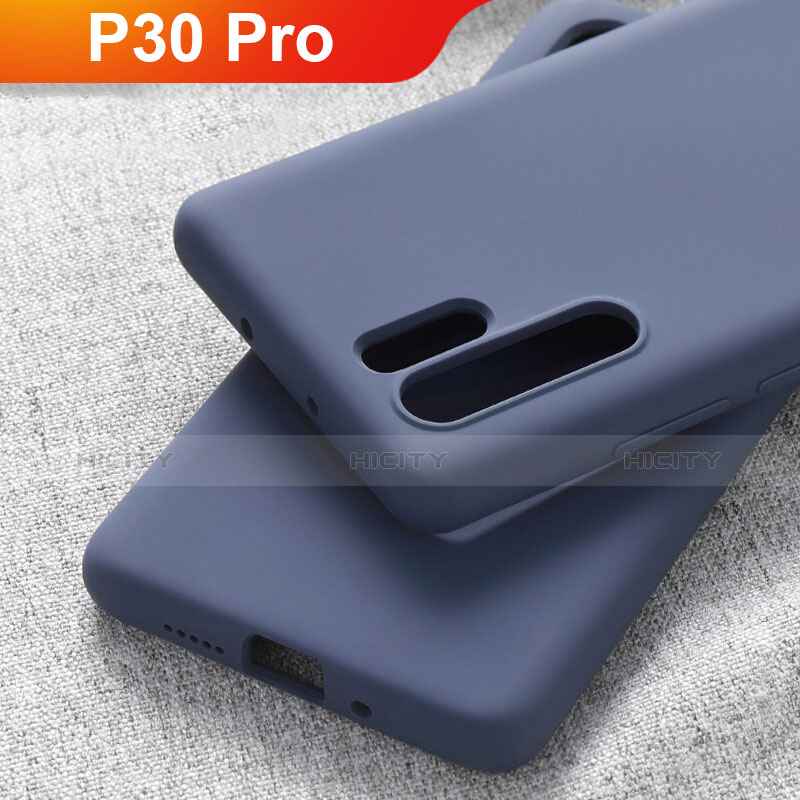 Custodia Silicone Ultra Sottile Morbida Cover S03 per Huawei P30 Pro Blu