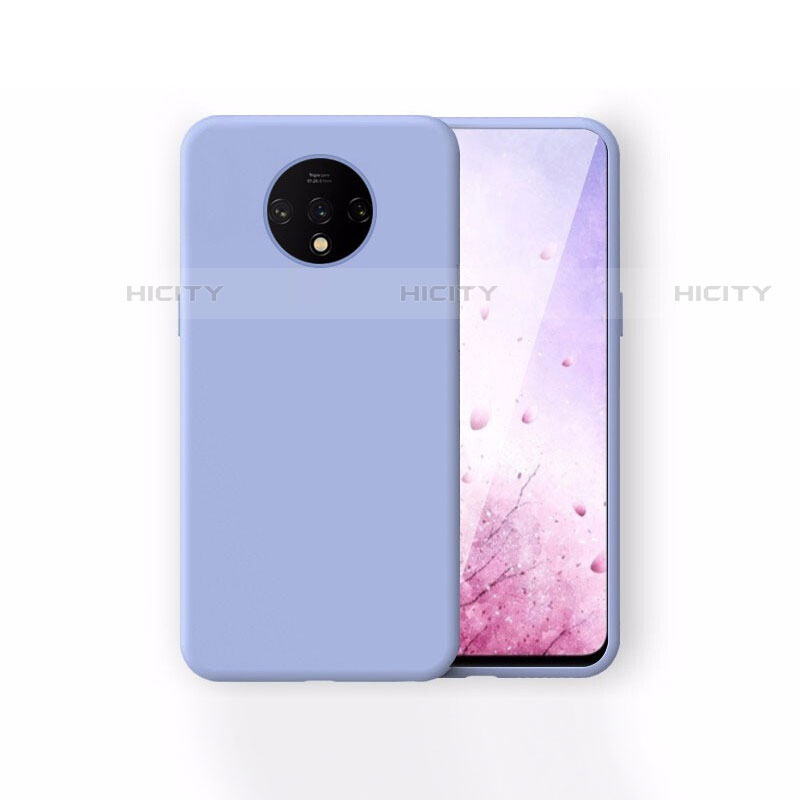 Custodia Silicone Ultra Sottile Morbida Cover S03 per OnePlus 7T Cielo Blu