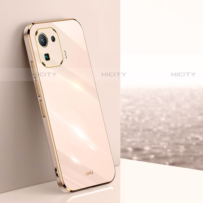 Custodia Silicone Ultra Sottile Morbida Cover S03 per Xiaomi Mi 11 Pro 5G Oro