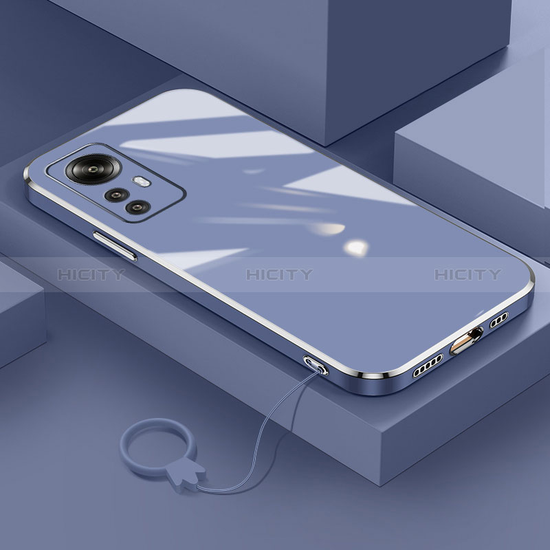 Custodia Silicone Ultra Sottile Morbida Cover S03 per Xiaomi Mi 12T Pro 5G Grigio Lavanda