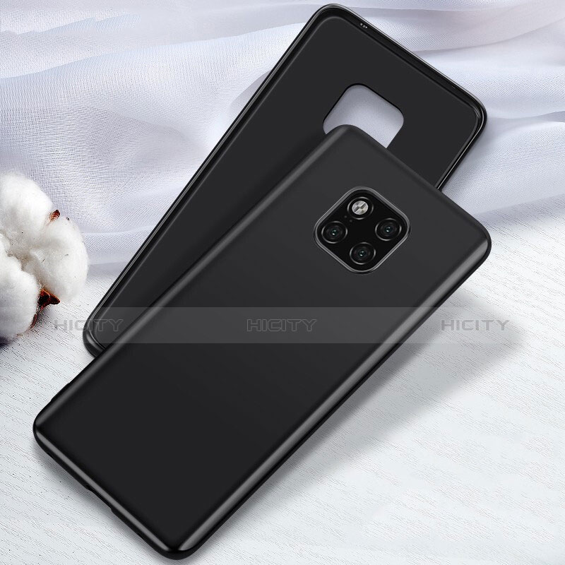 Custodia Silicone Ultra Sottile Morbida Cover S04 per Huawei Mate 20 Pro Nero