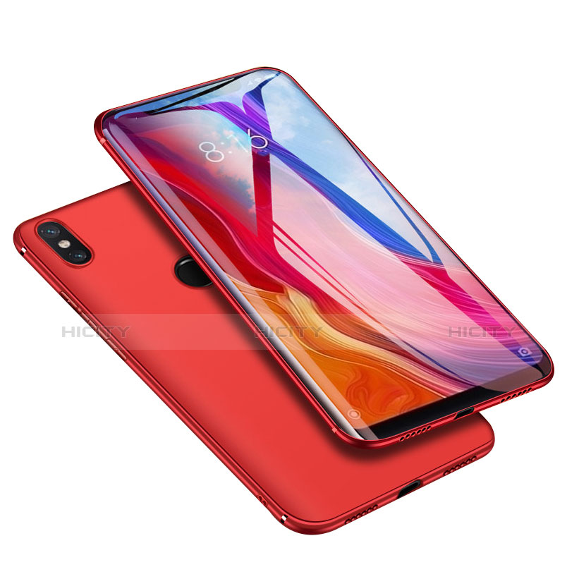 Custodia Silicone Ultra Sottile Morbida Cover S04 per Xiaomi Mi 8 Rosso