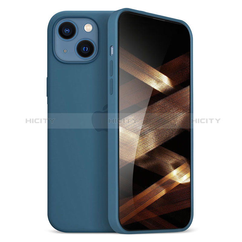 Custodia Silicone Ultra Sottile Morbida Cover S05 per Apple iPhone 15 Plus Blu