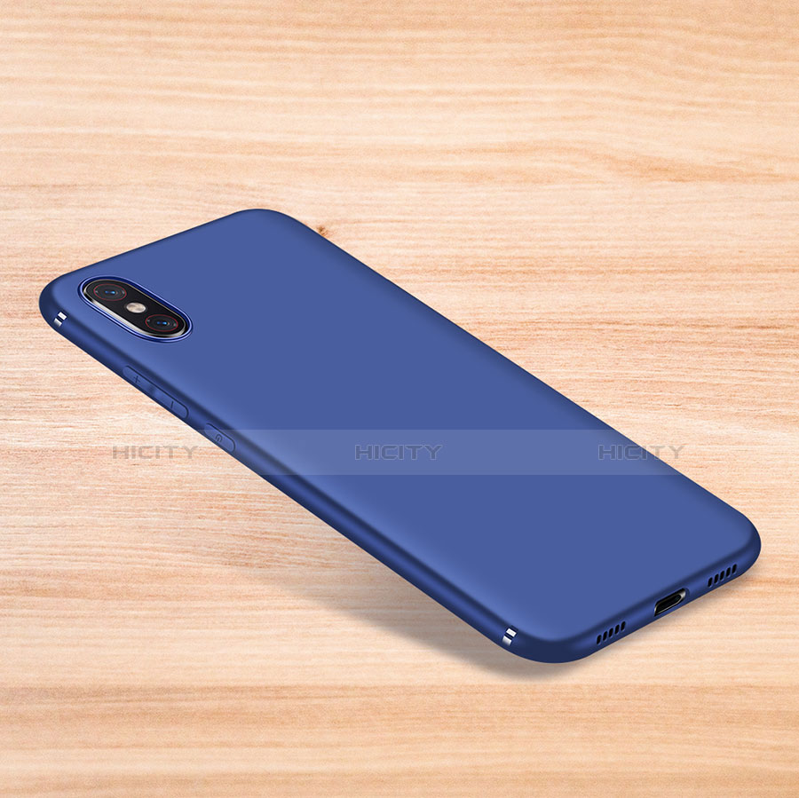 Custodia Silicone Ultra Sottile Morbida Cover S06 per Xiaomi Mi 8 Explorer Blu