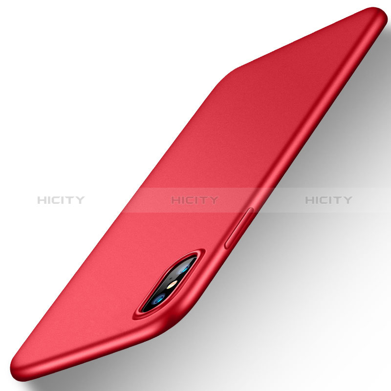 Custodia Silicone Ultra Sottile Morbida Cover S18 per Apple iPhone X Rosso