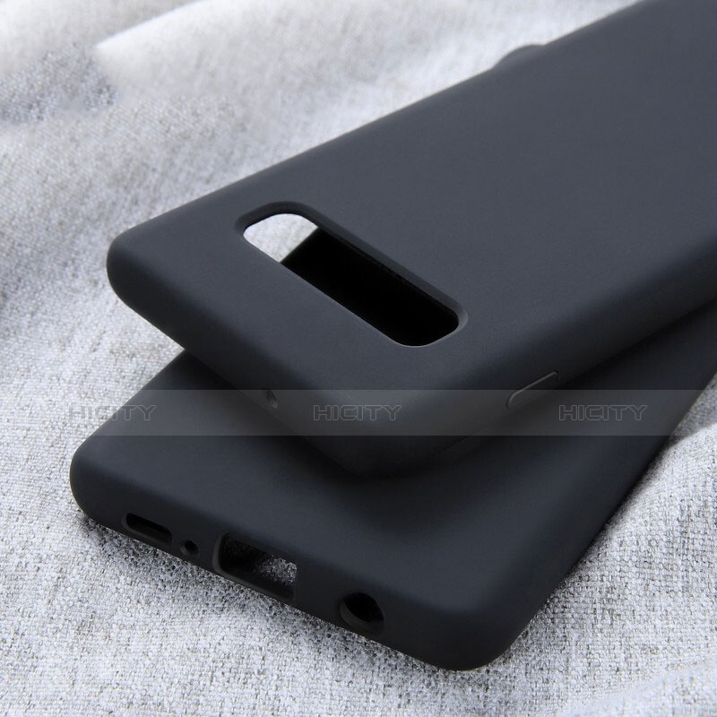 Custodia Silicone Ultra Sottile Morbida Cover U01 per Samsung Galaxy S10 Nero