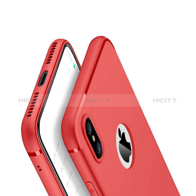 Custodia Silicone Ultra Sottile Morbida Cover V01 per Apple iPhone Xs Max Rosso