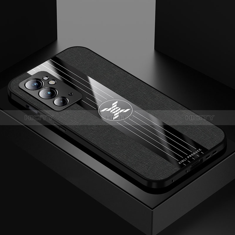 Custodia Silicone Ultra Sottile Morbida Cover X01L per OnePlus 9RT 5G Nero