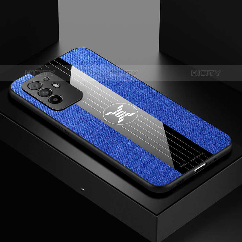 Custodia Silicone Ultra Sottile Morbida Cover X01L per Oppo A95 5G Blu