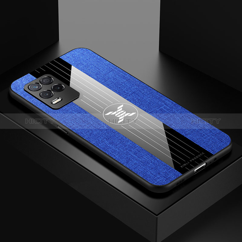 Custodia Silicone Ultra Sottile Morbida Cover X01L per Realme 8 5G Blu
