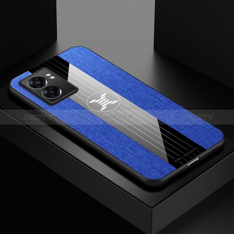 Custodia Silicone Ultra Sottile Morbida Cover X01L per Realme V23 5G Blu