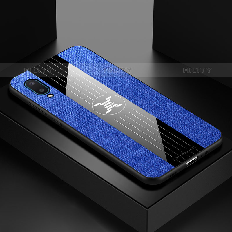 Custodia Silicone Ultra Sottile Morbida Cover X01L per Samsung Galaxy M02 Blu