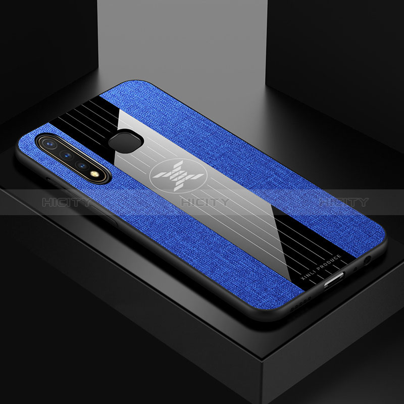 Custodia Silicone Ultra Sottile Morbida Cover X01L per Vivo Y5s Blu