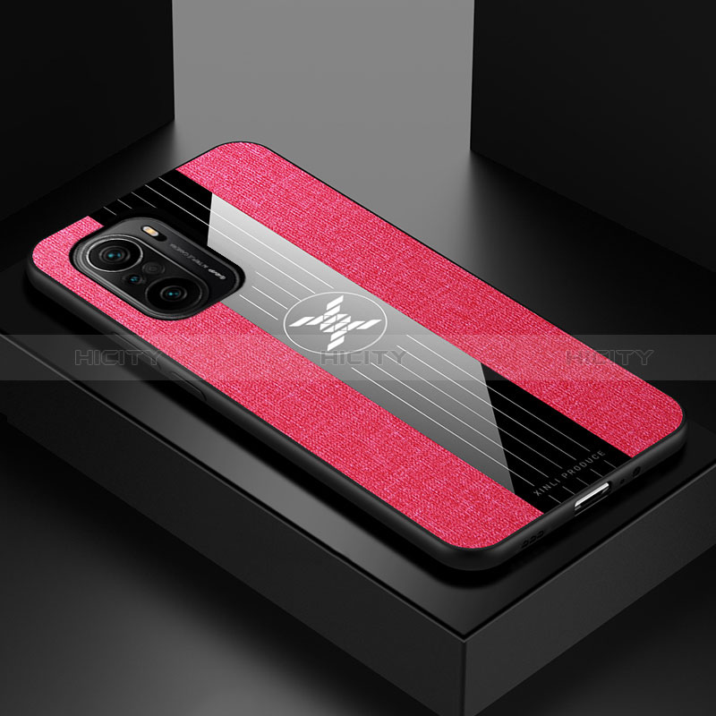 Custodia Silicone Ultra Sottile Morbida Cover X01L per Xiaomi Mi 11i 5G Rosso