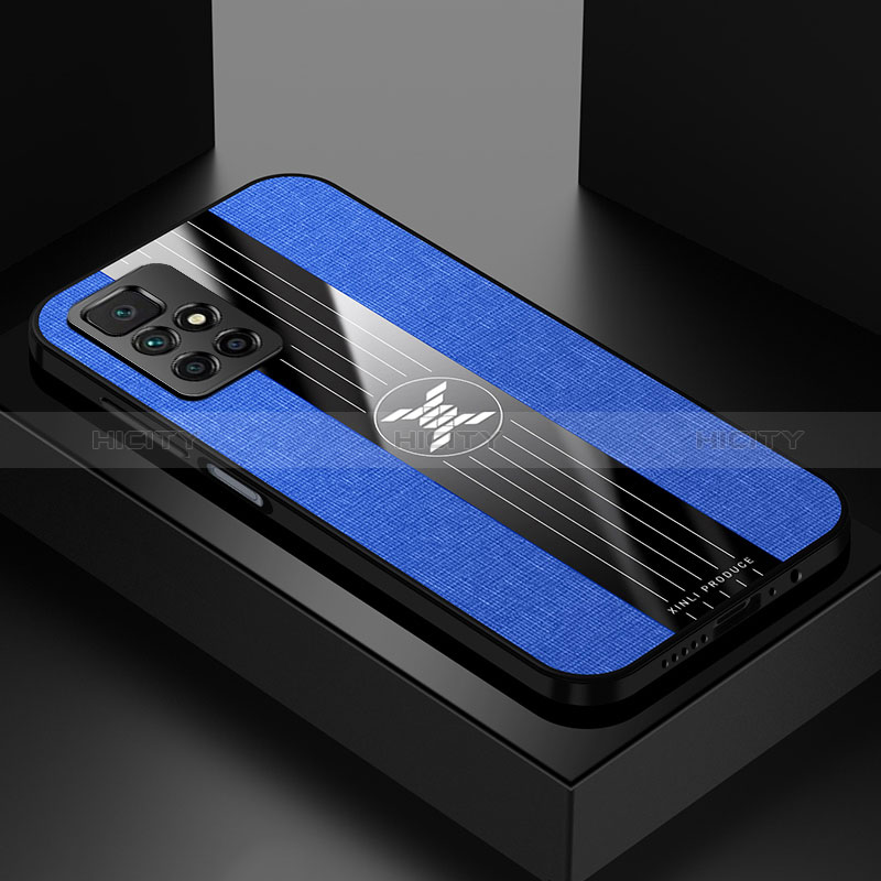Custodia Silicone Ultra Sottile Morbida Cover X01L per Xiaomi Redmi 10 (2022) Blu