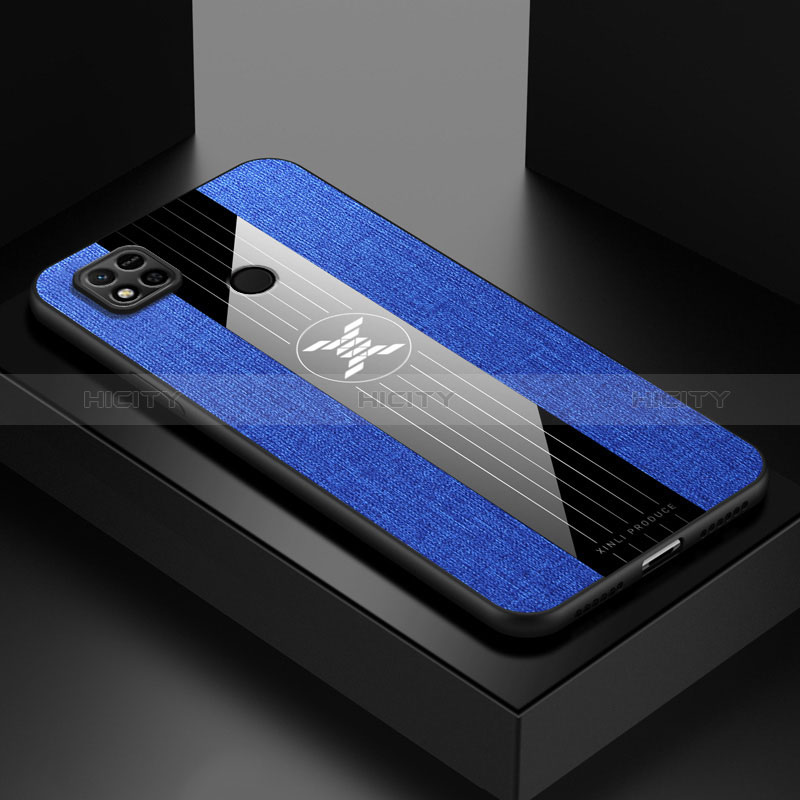 Custodia Silicone Ultra Sottile Morbida Cover X01L per Xiaomi Redmi 9 Activ Blu