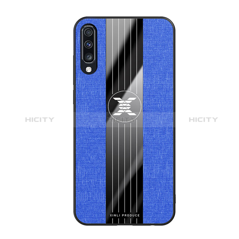 Custodia Silicone Ultra Sottile Morbida Cover X02L per Samsung Galaxy A70S Blu