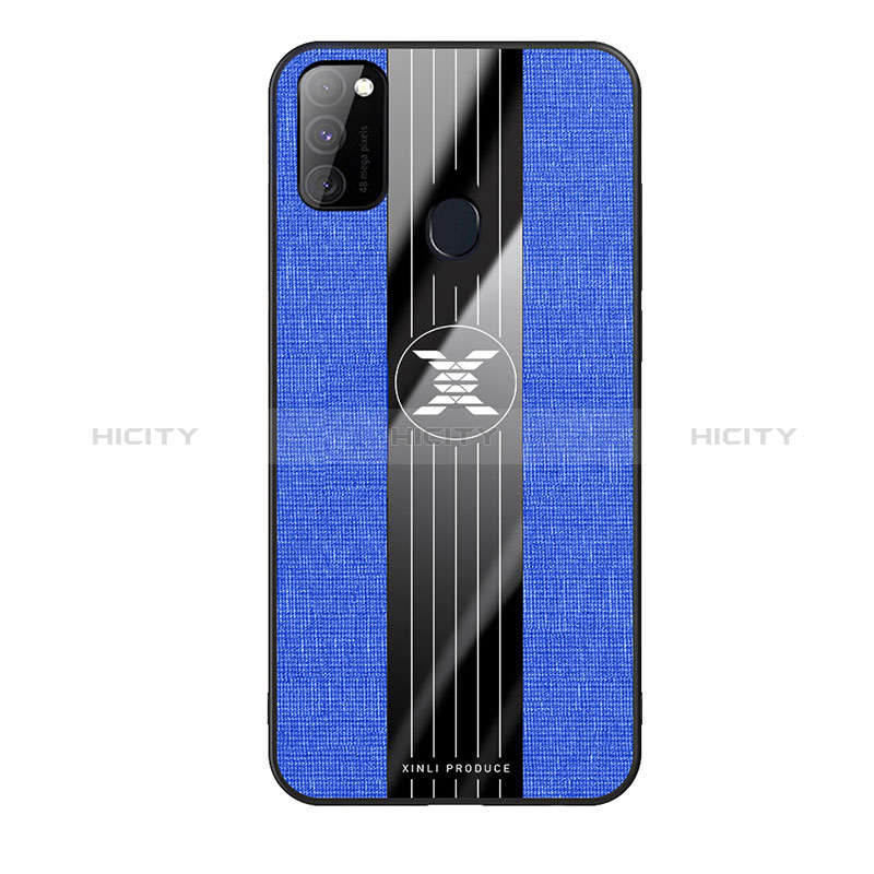 Custodia Silicone Ultra Sottile Morbida Cover X02L per Samsung Galaxy M21 Blu