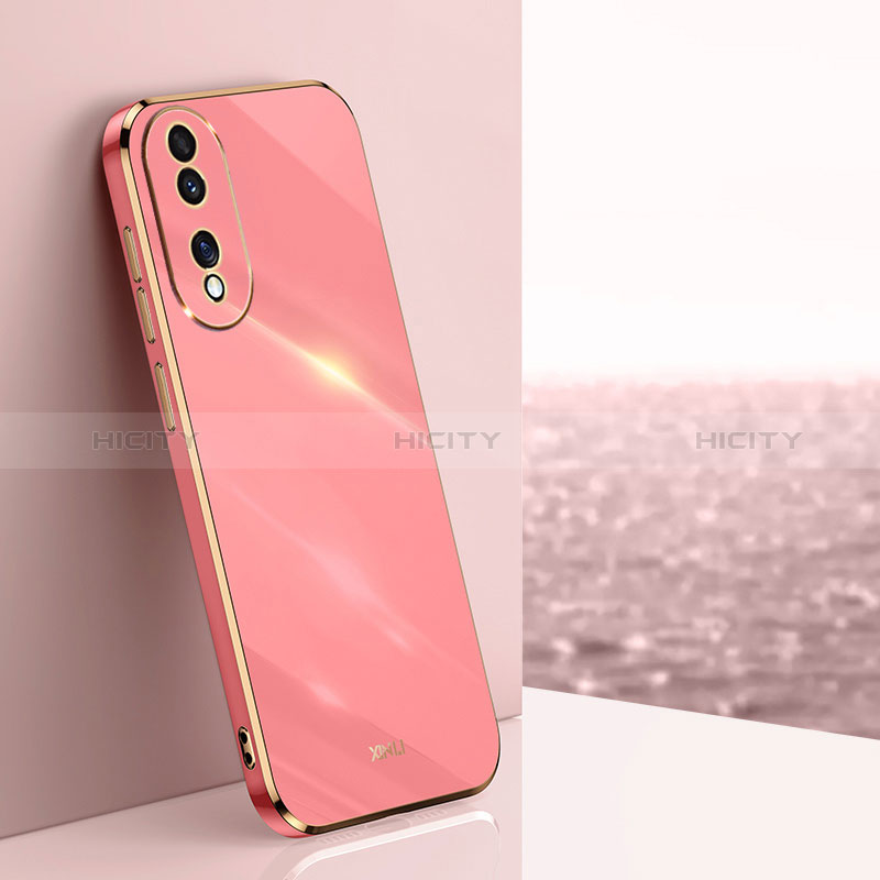 Custodia Silicone Ultra Sottile Morbida Cover XL1 per Huawei Honor 70 5G Rosa Caldo