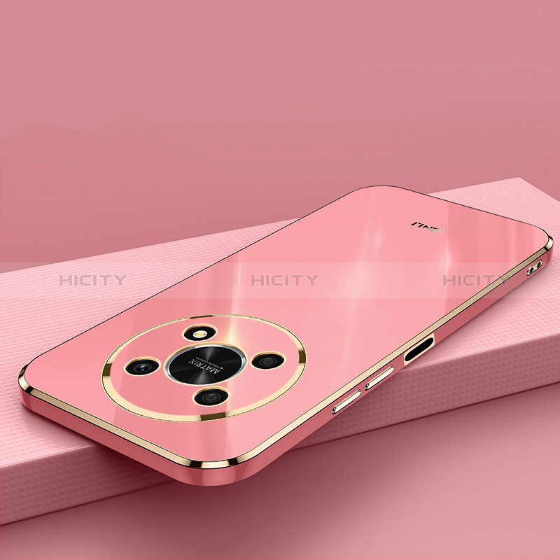 Custodia Silicone Ultra Sottile Morbida Cover XL1 per Huawei Honor Magic4 Lite 5G Rosa Caldo