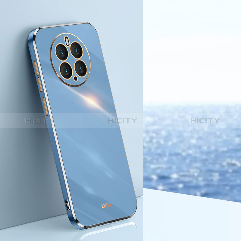 Custodia Silicone Ultra Sottile Morbida Cover XL1 per Huawei Mate 50 Pro Blu