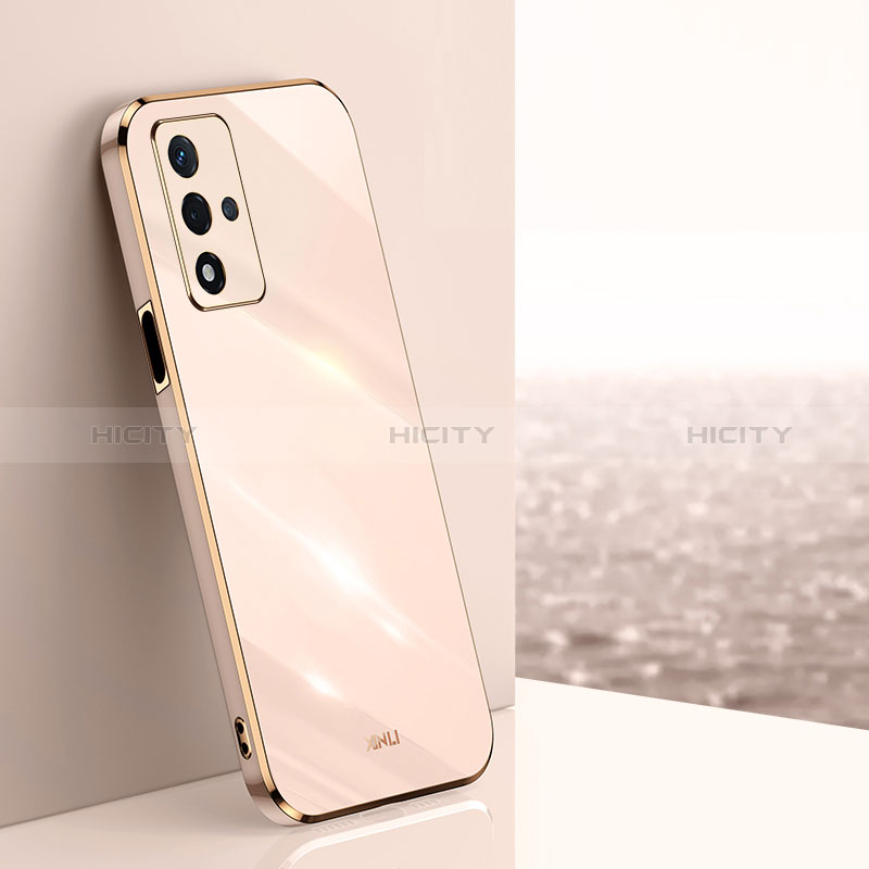 Custodia Silicone Ultra Sottile Morbida Cover XL1 per Oppo A93s 5G Oro