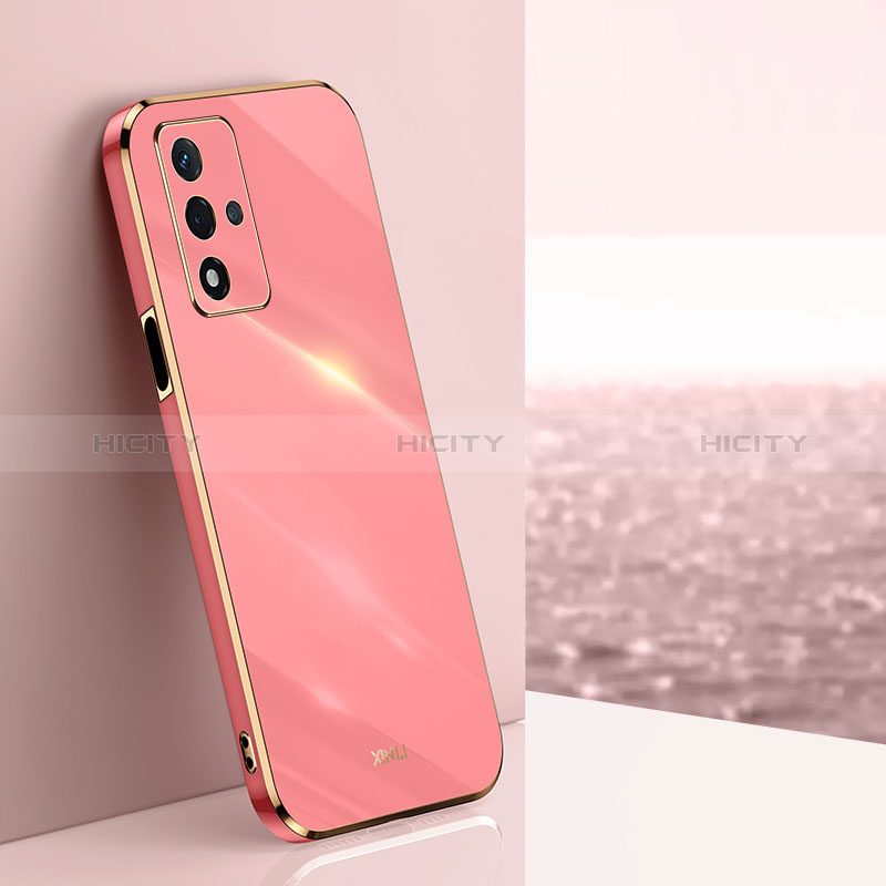 Custodia Silicone Ultra Sottile Morbida Cover XL1 per Oppo A93s 5G Rosa Caldo