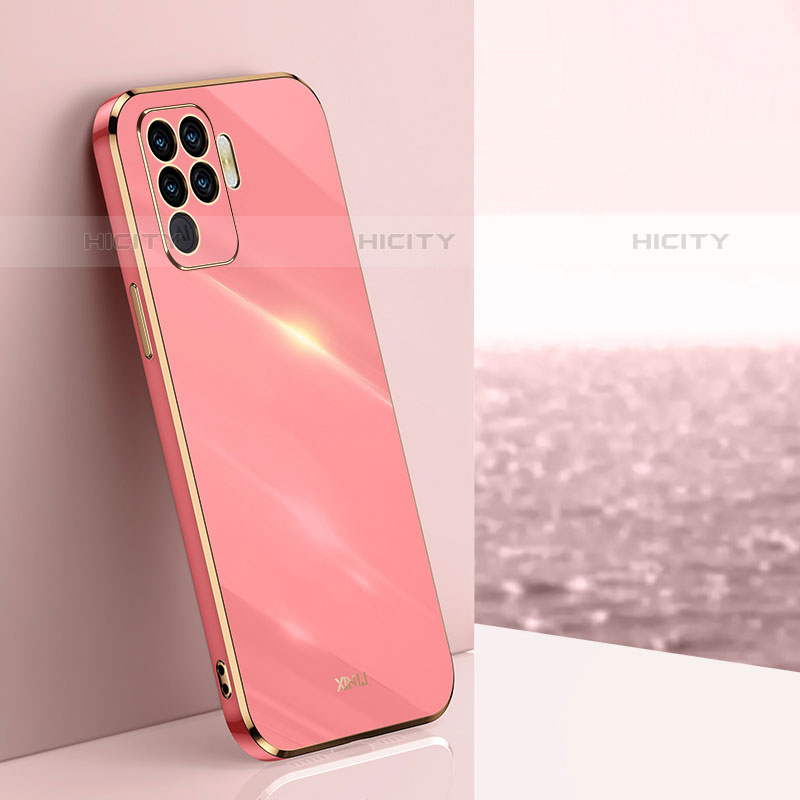 Custodia Silicone Ultra Sottile Morbida Cover XL1 per Oppo F19 Pro Rosa Caldo