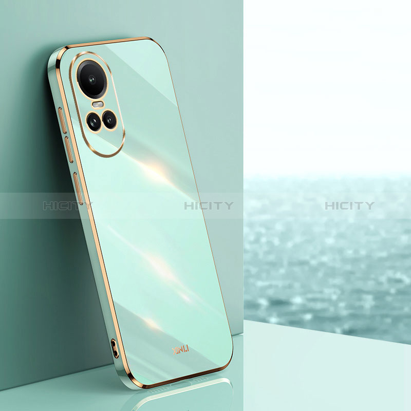 Custodia Silicone Ultra Sottile Morbida Cover XL1 per Oppo Reno10 Pro 5G Verde