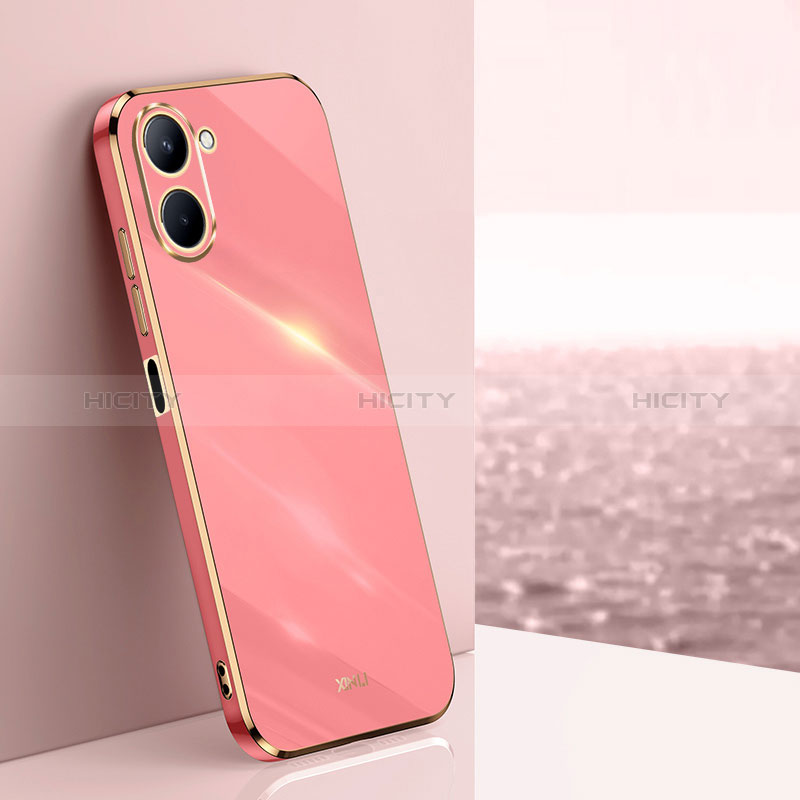 Custodia Silicone Ultra Sottile Morbida Cover XL1 per Realme C33 Rosa Caldo