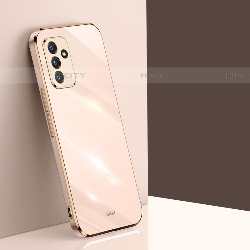 Custodia Silicone Ultra Sottile Morbida Cover XL1 per Samsung Galaxy A05s Oro