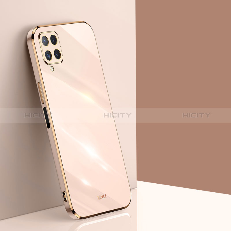 Custodia Silicone Ultra Sottile Morbida Cover XL1 per Samsung Galaxy A12 Oro