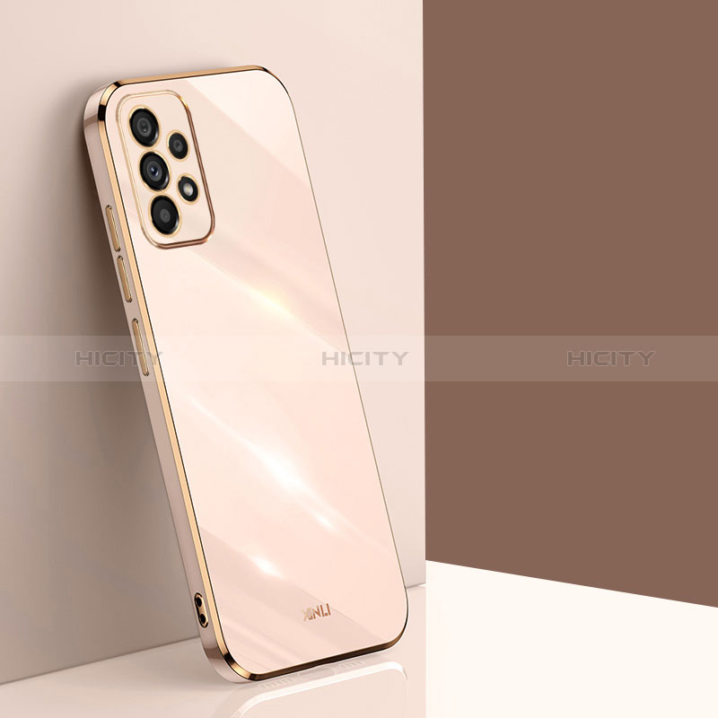 Custodia Silicone Ultra Sottile Morbida Cover XL1 per Samsung Galaxy A23 5G Oro