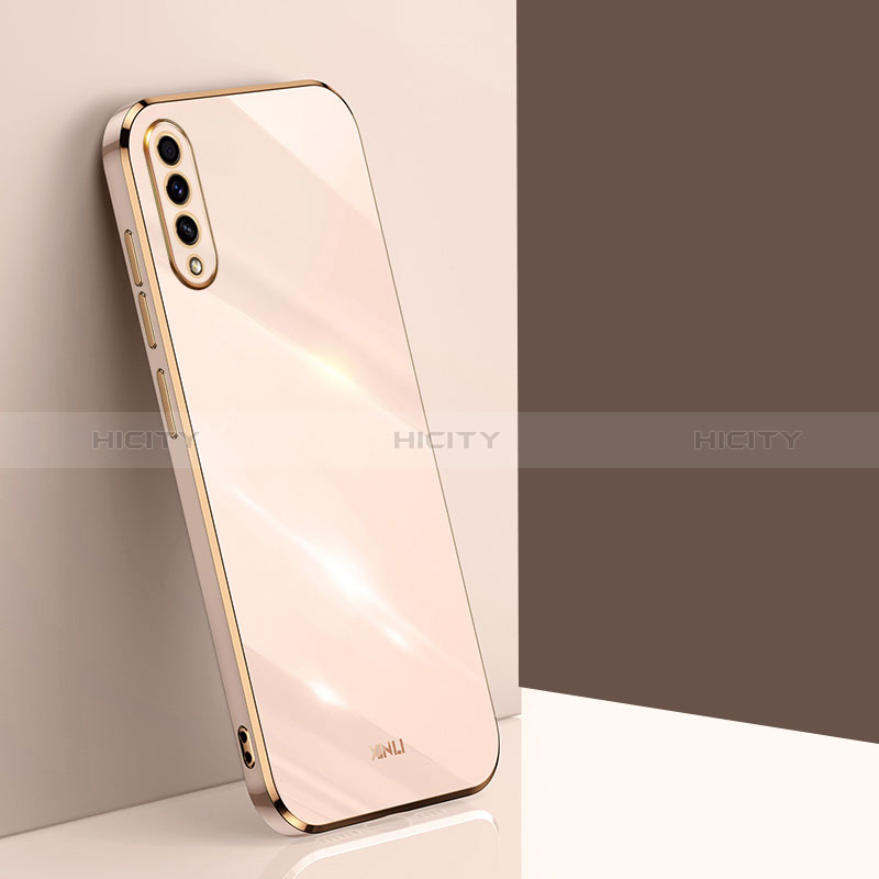 Custodia Silicone Ultra Sottile Morbida Cover XL1 per Samsung Galaxy A30S Oro