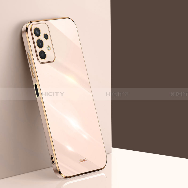 Custodia Silicone Ultra Sottile Morbida Cover XL1 per Samsung Galaxy A32 5G Oro