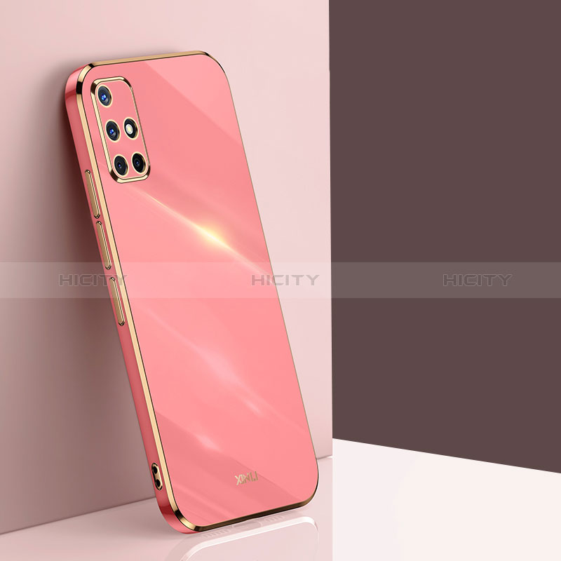 Custodia Silicone Ultra Sottile Morbida Cover XL1 per Samsung Galaxy A71 4G A715 Rosa Caldo