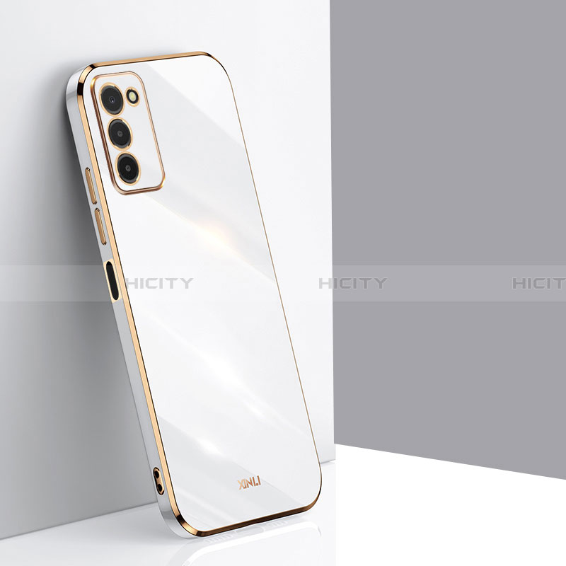 Custodia Silicone Ultra Sottile Morbida Cover XL1 per Samsung Galaxy F02S SM-E025F Bianco