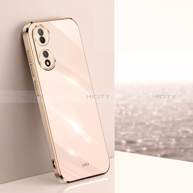 Custodia Silicone Ultra Sottile Morbida Cover XL1 per Vivo Y100A 5G Oro