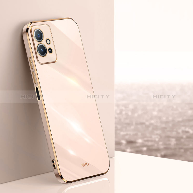 Custodia Silicone Ultra Sottile Morbida Cover XL1 per Vivo Y52t 5G Oro