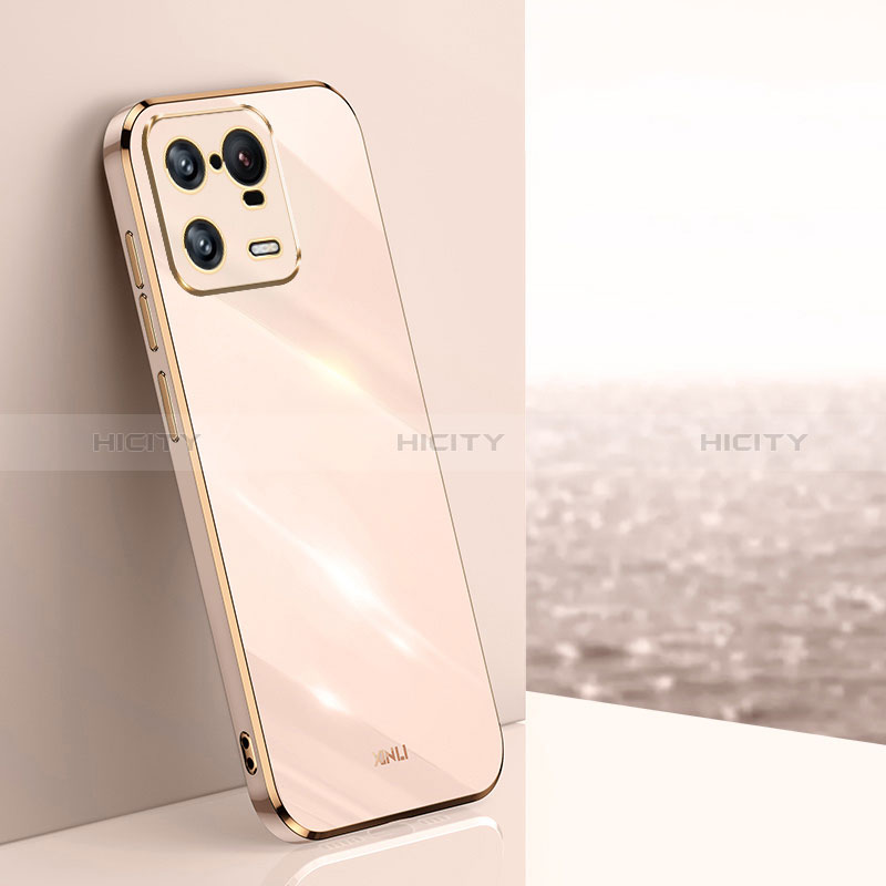 Custodia Silicone Ultra Sottile Morbida Cover XL1 per Xiaomi Mi 13 Pro 5G Oro