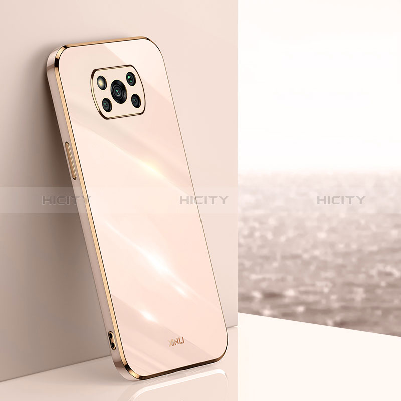 Custodia Silicone Ultra Sottile Morbida Cover XL1 per Xiaomi Poco X3 NFC Oro